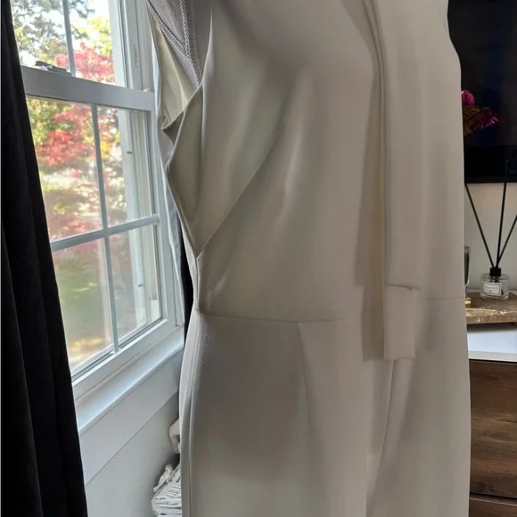 Maggy London Elegant Cream Jumpsuit - Picture 3 of 6